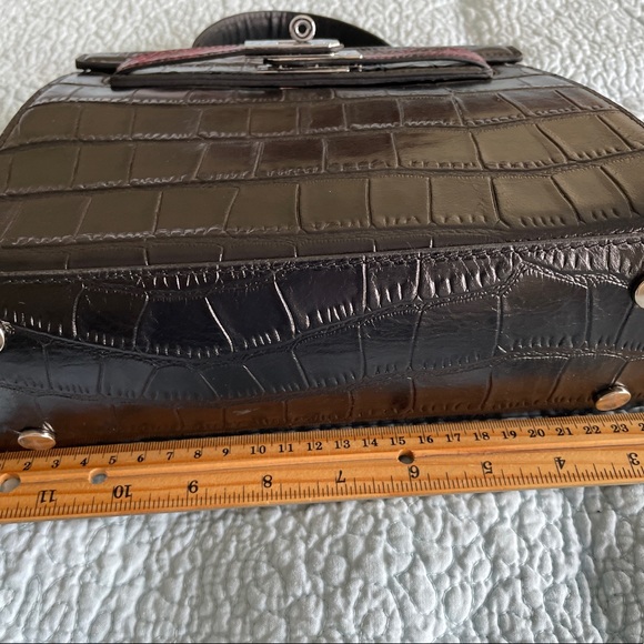 Unbranded Top handle Shoulder/Crossbody Kelly Style leather bag 25cm - Picture 4 of 10